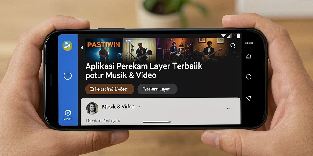 Antarmuka PASTIWIN yang intuitif untuk perekaman layar