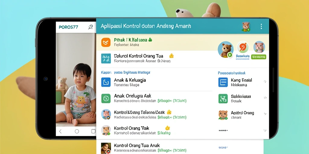 Tampilan antarmuka aplikasi yang ramah anak dan mudah digunakan.