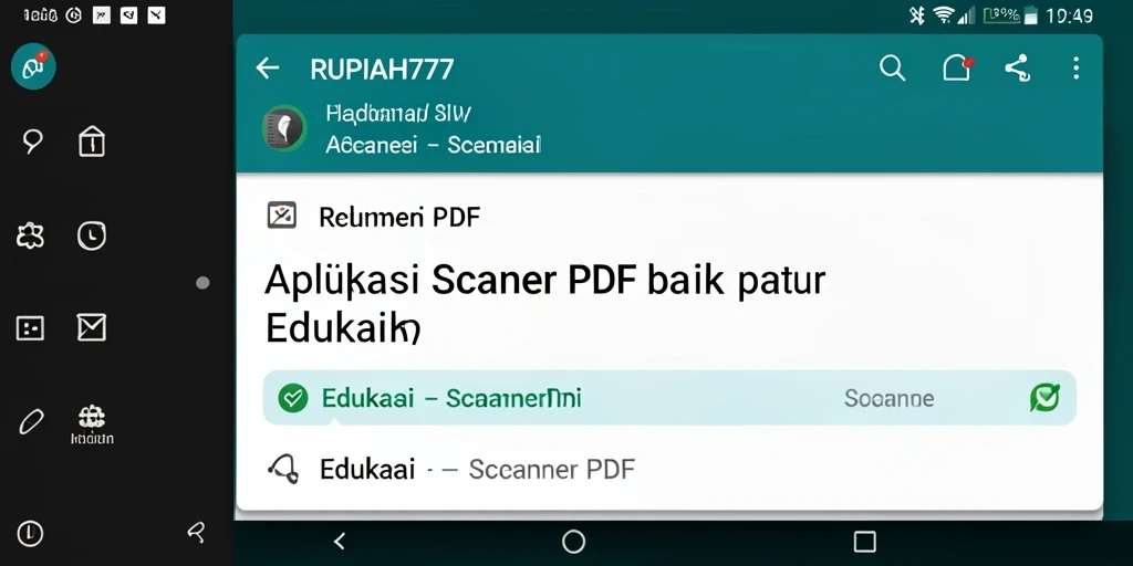 Antarmuka RUPIAH777 yang sederhana dan fungsi Scanner PDF yang efektif.